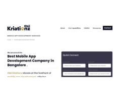 Mobile App Development Company in Bangalore: Obii Kriationz